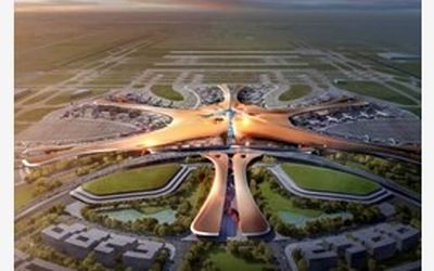 ساخت بزرگترین فرودگاه جهان در پکن +عکس