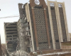 ریزش بخش‌هایی از ساختمان بزرگ «متروپل» در خیابان امیری آبادان